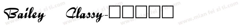 Bailey   Classy字体转换